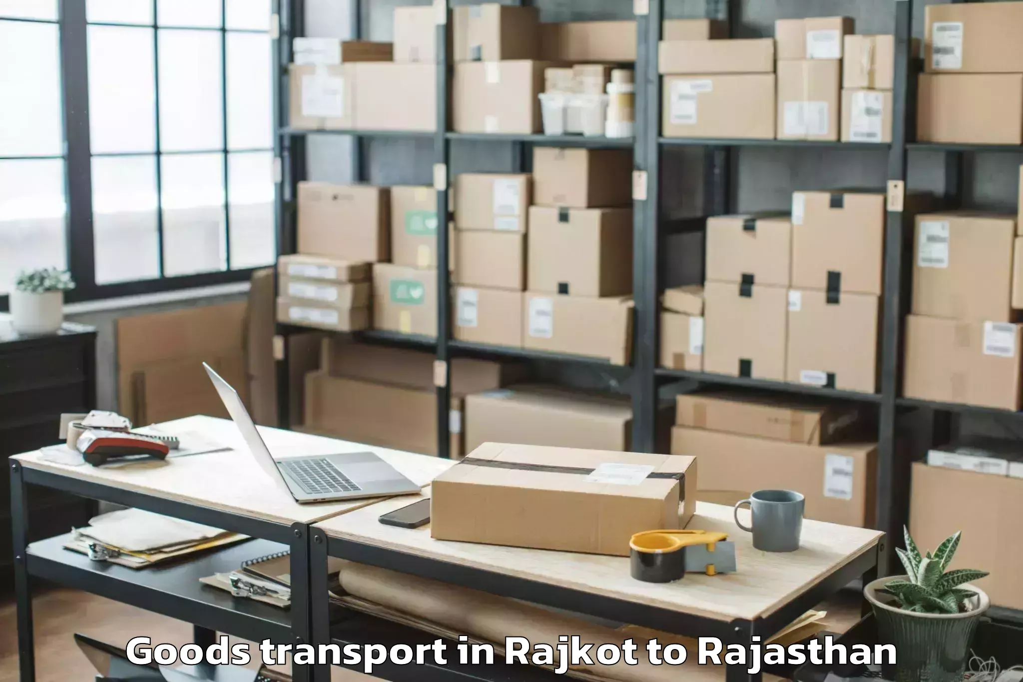 Affordable Rajkot to Maharaja Ganga Singh Universit Goods Transport